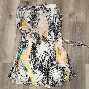 Yumi Kim Black and White Abstract Mini Dress